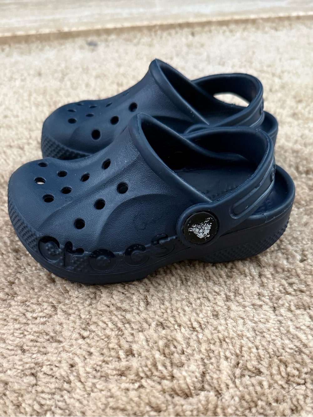 CROCS Kids Navy Toddler Baya Clog // C6